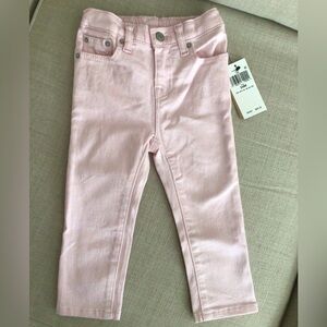 Polo by Ralph Lauren Girls Pale Pink Skinny Jeans